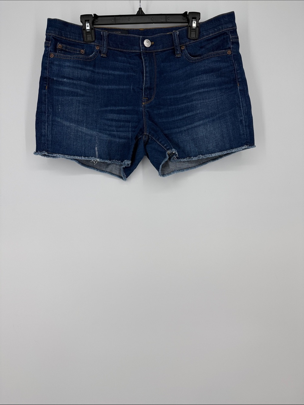 J. Crew Dark Blue Denim Cutoff Shorts Size 32